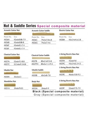Special composite material - Guitar Nut - Saddle